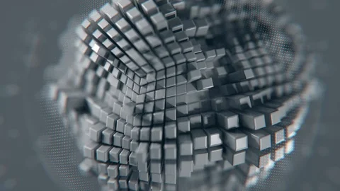 Abstract Extruded Ball Loop Stock Footage 103792494