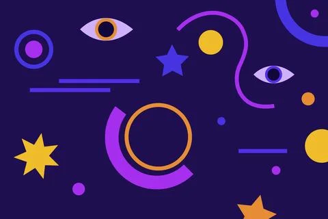 Abstract eye elements Stock Illustration