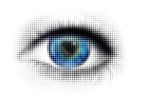 Abstract eye human eye with dots Copyright: xZoonar.com/ZOIAxFEDOROVAx 160... Foto stock