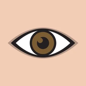 An abstract eye icon Stock Illustration