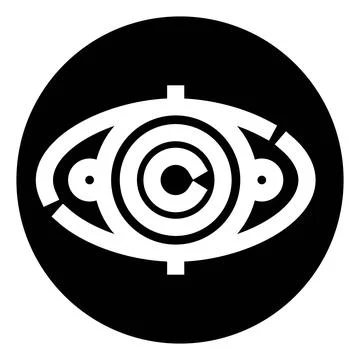 Abstract eye icon for vision concept 스톡 일러스트