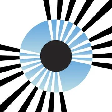 Abstract Eye Iris Stock Illustration