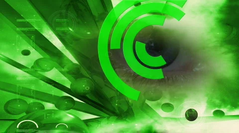 Abstract Eye Scan 2 Stock Footage 609786