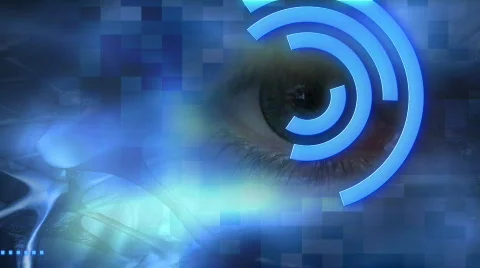 Abstract Eye Scan  Stock Footage 609823