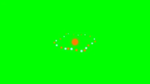 Abstract eye shape formed by colorful dots on a vibrant green background 스톡 동영상 341839159