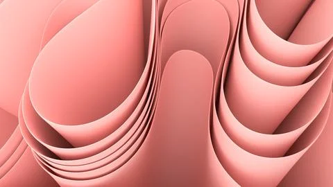 The abstract fabric background in the 3D render creates a sense of depth an.. Stock Illustration