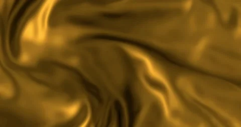 Abstract fabric gold moving background fluid liquid with swirls as backgroud Stock Footage 285397044