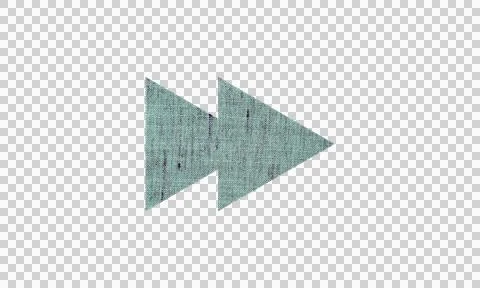 Abstract Fabric Texture Fast Forward Icon Isolated on White Background Stock Illustration