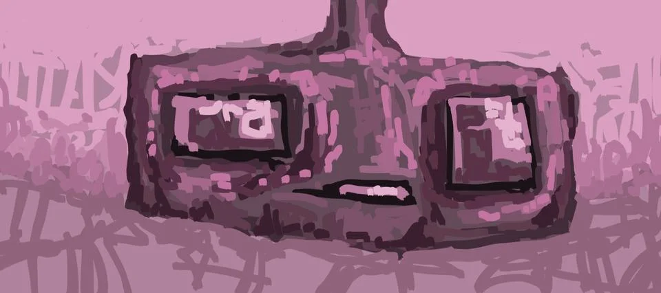 Abstract face. Abstract image for printing 스톡 일러스트