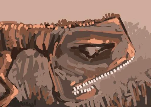 Abstract face. Abstract image for printing 스톡 일러스트
