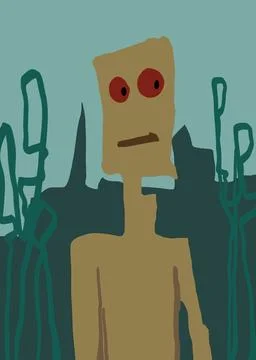 Abstract face. Abstract image for printing Stock-Illustration