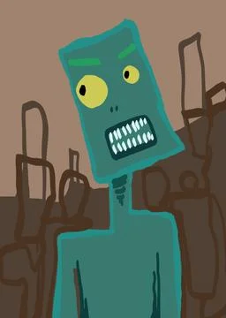 Abstract face. Abstract image for printing Stock-Illustration