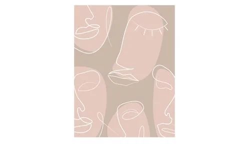 Abstract face. Stock Illustration