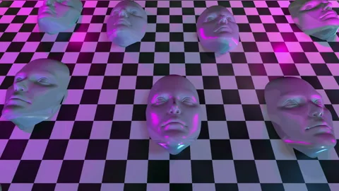 Abstract Face Landscape Background Stock Footage 219636184