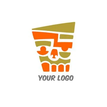 Abstract face logo vector illustration Stock Illustration