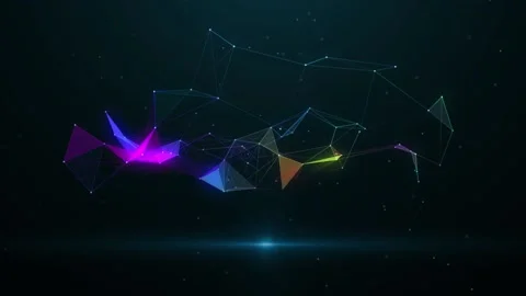 Abstract faces, dots background Stock Footage 224897244