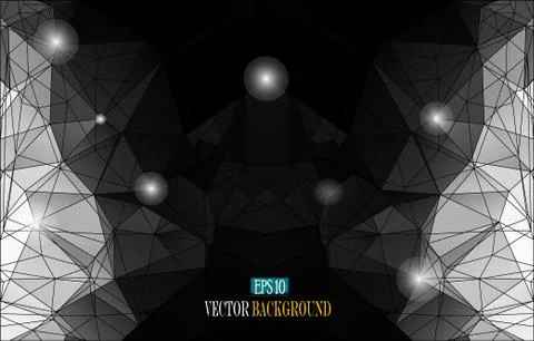 Abstract faceted background Stock Illustration
