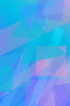 Abstract faceted rectangles and triangles in light blue with subtle lavende.. Illustrazione stock