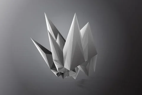 Abstract Facets,white,gray,black,vector Illustrazione stock