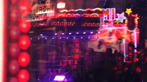 Abstract fairground lights Stock Footage 10589531
