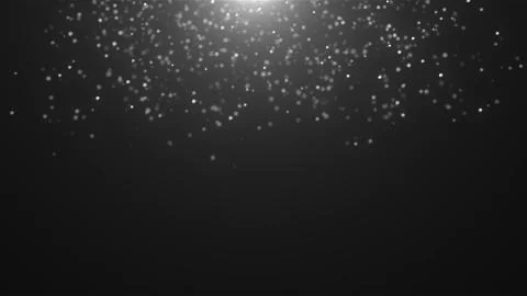 Abstract falling atmospheric snow in space, computer generated abstract Illustrazione stock