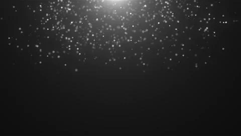 Abstract falling atmospheric snow in space, computer generated abstract Stock-Illustration