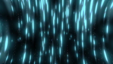 Abstract falling blue lights distorted by lens Stock Footage 249672502