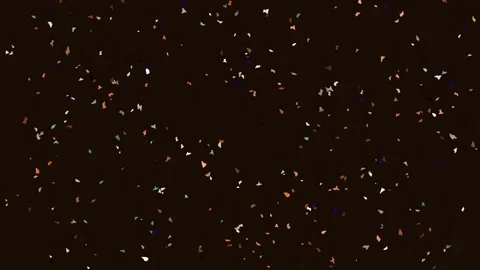 Abstract falling bokeh lights on dark background for magic festive celebratio Stock Footage 342203602