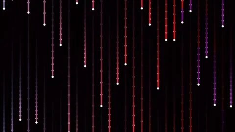 Abstract falling colorful paint drips on black background for artistic design Stock-Footage 341057946