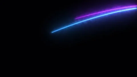 Abstract falling comets and meteors. glowing dust trail. Stock Footage 285750254