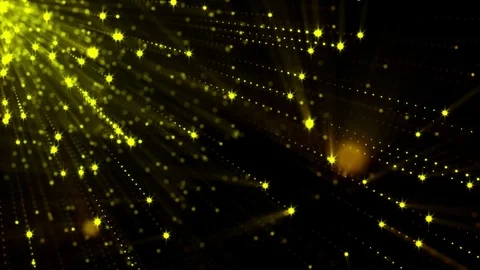 Abstract Falling Creative Rain Background. Gold color. Seamless loop Stock Footage 75585680