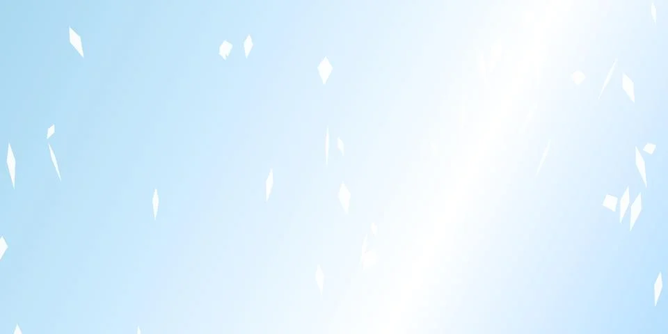Abstract falling diamonds on a soft light blue background 库存插图