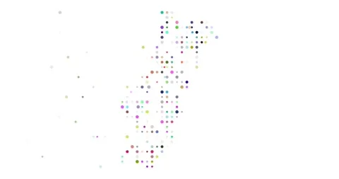 Abstract Falling Dots Build Portugal Map Stock Footage 312829002