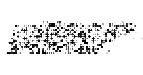 Abstract Falling Dots Forming Shape of Tennessee State Map Stock Footage 322603699