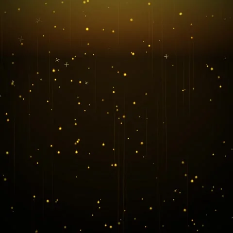 Abstract falling gold dust particles on dark background, cinematic glitter .. Stock Footage 345689388