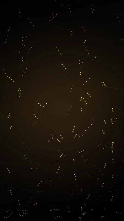 Abstract falling gold particles on dark brown seamless background Stock Footage 345492370