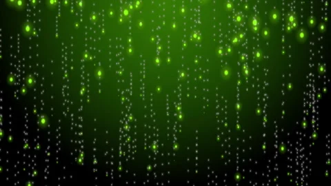 Abstract falling green lights Stock Footage 249672286