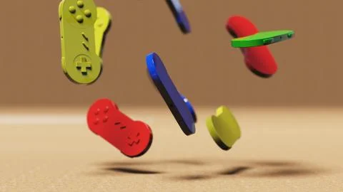 Abstract Falling Joystick Stock Photos