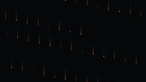 Abstract falling light particles animation on black background Stock Footage 345344782