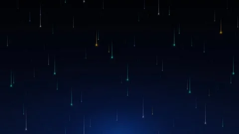 Abstract falling light particles background, glowing digital rain, motion Stock Footage 344860454