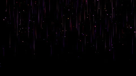 Abstract falling light trails against a dark background, creating a futuristic Video stock 284901432