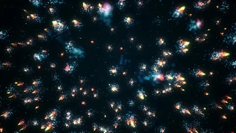 Abstract Falling Magic Particles Background Loop Stock Footage 166107844