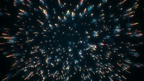 Abstract Falling Magic Particles Background Loop Stock Footage 166107845