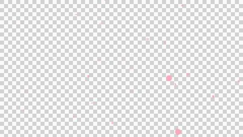 Abstract falling pink confetti shapes on a transparent background. 스톡 일러스트