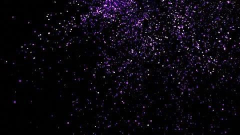 Abstract falling purple glitter sparkling particles on black background foo.. Stock Footage 327597293