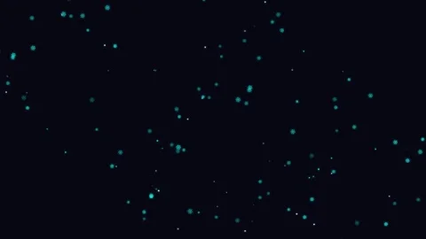 Abstract Falling Snow Graphic Background with Neon Cyber Tones Stock Footage 340274188