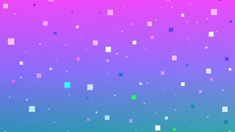 Abstract falling squares background, animation on a pink and blue backdrop Stock Footage 147324987