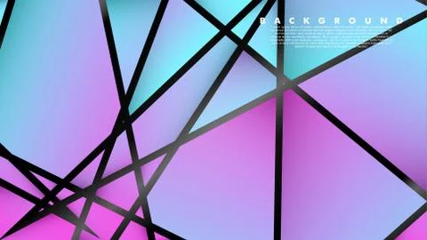 Abstract fancy polygon background patterns. vector design Stock Illustration