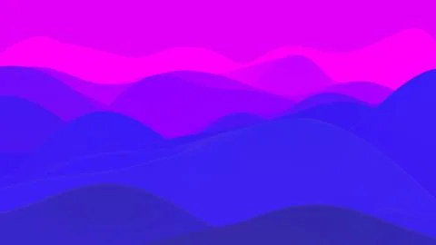 Abstract fantastic background, liquid gradient of paint with internal glow forms Ilustración de archivo
