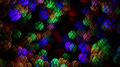 Abstract fantasy background of blinking lights with complex web pattern Video stock 84177859